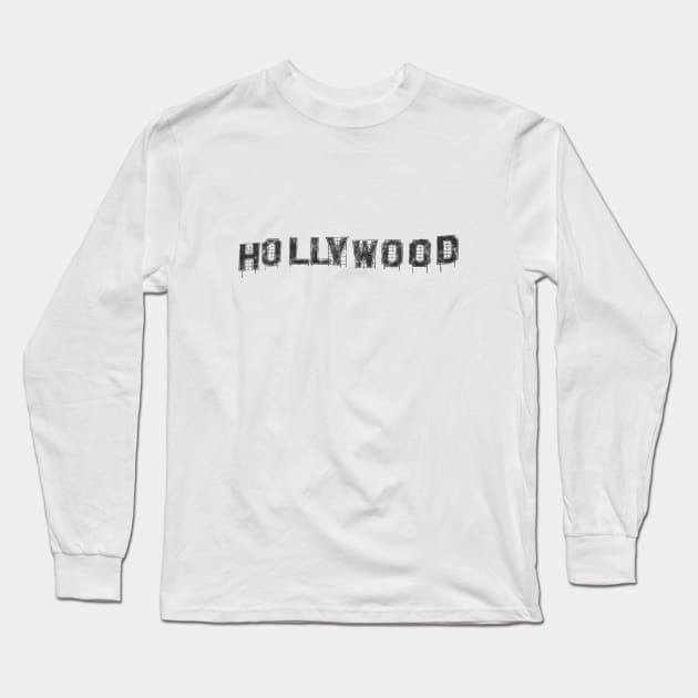 Hollywood Long Sleeve T-Shirt by Hub Design